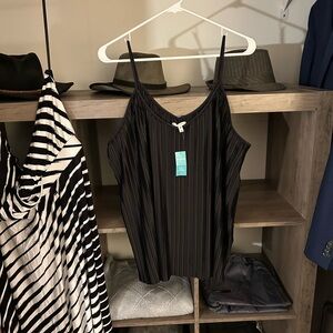 Maurices Gray Camisole with Pleated Ribbed Style